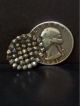 Antique Victorian Cut Steel Button Faceted Riveted Open Work Cluster Buttons photo 4