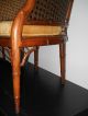 Henredon Faux Bamboo French Regency Tub Club Caned Chair Post-1950 photo 4