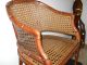 Henredon Faux Bamboo French Regency Tub Club Caned Chair Post-1950 photo 5
