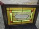 Small Antique Stained Beveled Glass Window 14.  25 X 21.  5 Salvage Pre-1900 photo 5