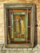 Small Antique Stained Beveled Glass Window 14.  25 X 21.  5 Salvage Pre-1900 photo 6