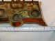 Antique Brass Postal Scale Weights Floral Scroll Victorian 1800s British English Scales photo 8