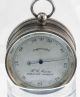 Singer ' S Patent Pocket Compass Barometer Sterling Silver Mop Ireland 19th Cent Barometers photo 9
