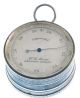 Singer ' S Patent Pocket Compass Barometer Sterling Silver Mop Ireland 19th Cent Barometers photo 1