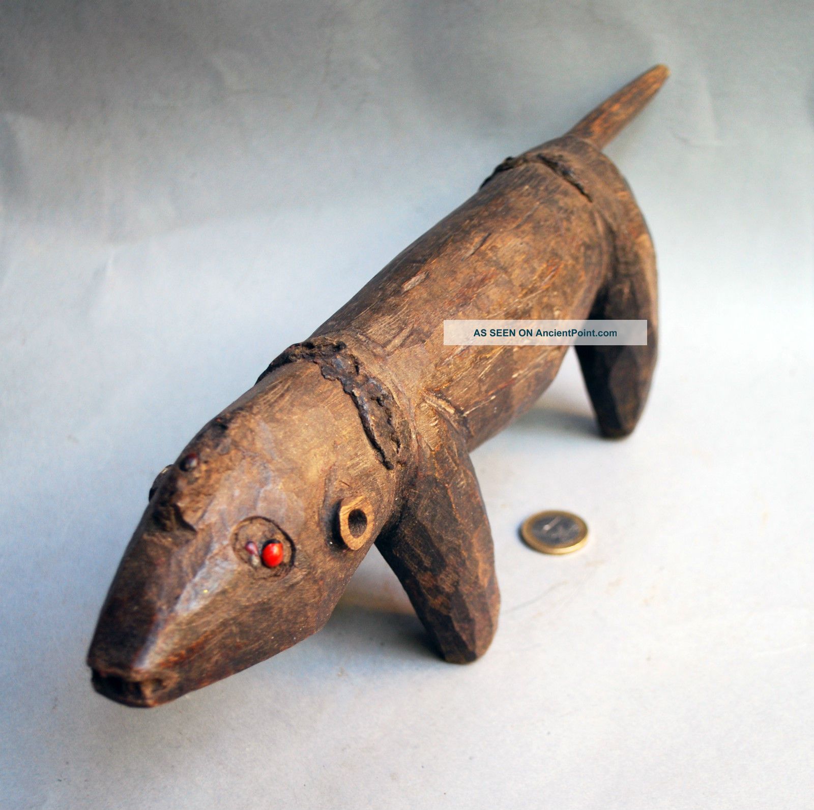 A Mambila Divination Animal W Red Seed Eyes From Cameroon Other photo