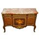 French Louis Xvi Style Marquetry Commode Post-1950 photo 1