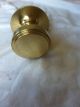 Reclaimed Antique Solid Cast Brass Centre Door Knob/pull With Backplate Door Knobs & Handles photo 1