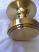 Reclaimed Antique Solid Cast Brass Centre Door Knob/pull With Backplate Door Knobs & Handles photo 3