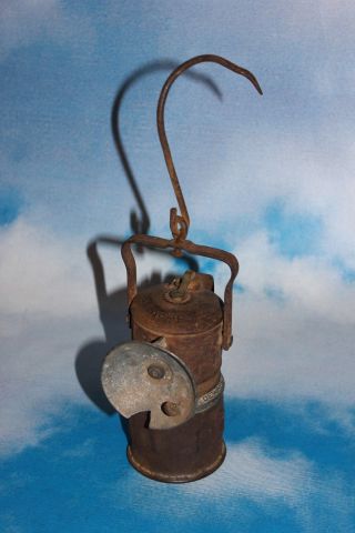 1922 Acme Dewar Carbide Miner ' S Lamp Rusty & Crusty Decor photo