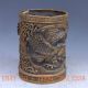 Chinese Brass Hand Carved Brush Pot The Eagle Xuande Mark Other photo 3