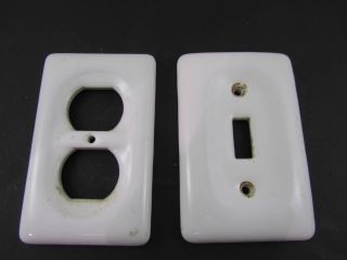 Ceramic Light Switch Wall Plate & Ceramic Receptacle Wall Plate photo