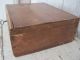 19th Century Red Paint Wood Box With Key Dovetails Primitive Find Aafa Primitives photo 4