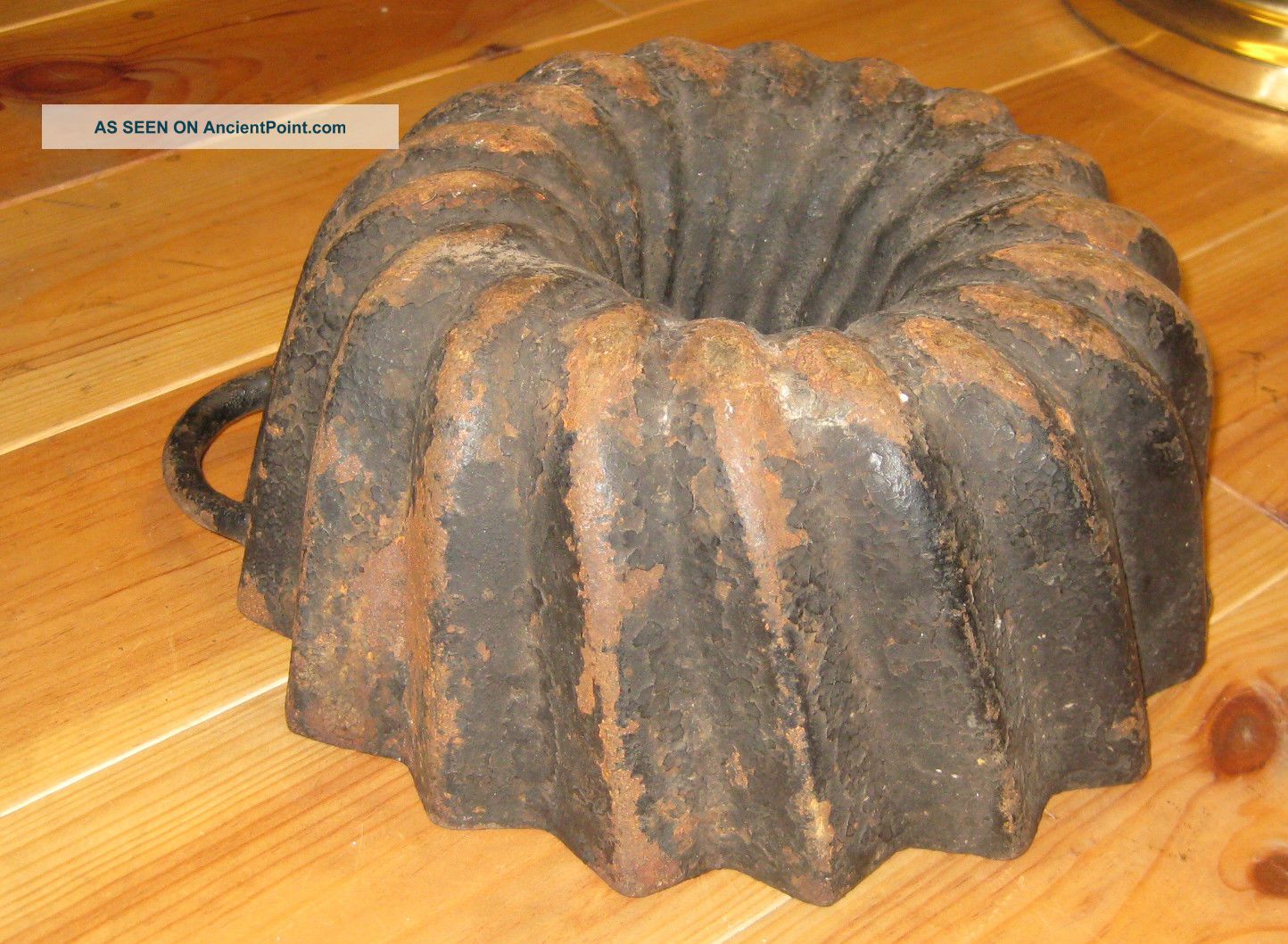 Very Old Big Antique Cast Iron Bundt Pan,  From Germany 4085 G Need Restoration Other photo