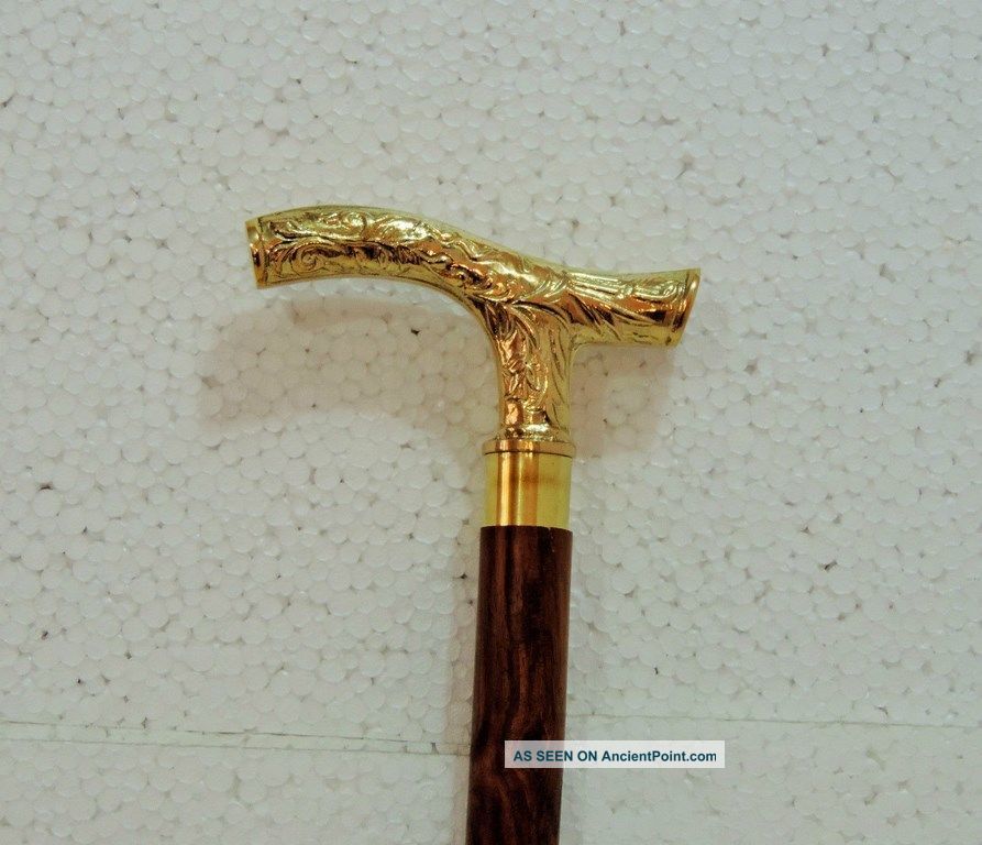 Nautical Vintage Walking Stick Replica Derby Marine Brass Walking Cane Other photo