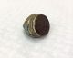 Men Islamic Ring Afghan Antique Dark Red Agate Calligraphy Handmade عقيق أحمر Islamic photo 1