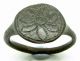 Wearable Tudor Period Bronze Decorated Ring - Ad 1600 - Incl.  - Y93 Roman photo 1
