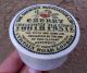 Antique,  Ceramic 1892 - 1896 Chemists Association Ltd Tooth Paste Jar Pot Lid Bottles & Jars photo 2