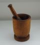 Large Antique Early American Wooden Mortar & Pestle Mortar & Pestles photo 1