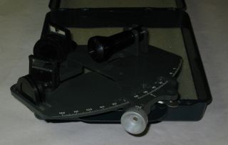 Ebbco East Berks Boat Co.  England.  Plastic Sextant.  With Case photo