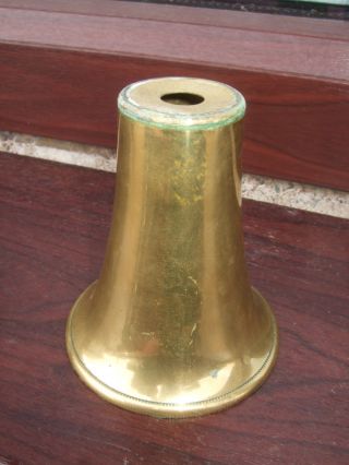 Brass Cone For An Oil Lamp Base photo