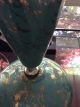 Awesome Vtg Atomic Sputnik Aqua Turquoise Lamp Mid Century Modern Retro Ceramic Mid-Century Modernism photo 4