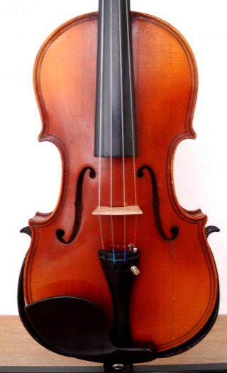 Antique German Maggini Style 4/4 Violin - 4 Corner Blocks - 1920`s photo