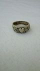 Posy Ring,  Medieval.  Carved Heart Moon And Stars.  Extremely Rare. British photo 1