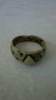 Posy Ring,  Medieval.  Carved Heart Moon And Stars.  Extremely Rare. British photo 5