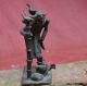 Interesting Bronze Statue Of A Shaman,  Figure With Bird Ashanti People In Ghana. Sculptures & Statues photo 7
