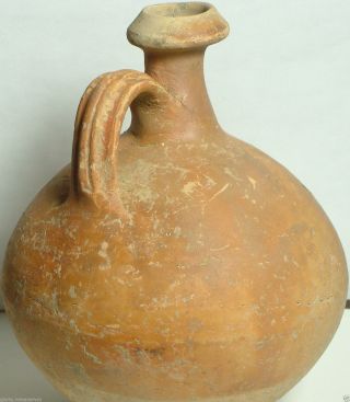 Rare Ancient Roman Ceramic Clay Vase Jug Vessel Pottery Artifact 3 Cent. photo