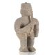 Pre - Columbian Costa Rican Black Porous Volcanic Stone Standing Priest Figure The Americas photo 2