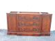 Large Two - Part Flame Mahogany Glass - Front China Cabinet / Display Closet 6441 1900-1950 photo 6
