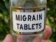 Scarce Migraine Tablets Label Under Glass Apothecary Drugstore Bottle - Medicine Bottles & Jars photo 3