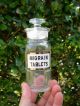 Scarce Migraine Tablets Label Under Glass Apothecary Drugstore Bottle - Medicine Bottles & Jars photo 4