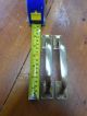 Reclaimed Pair Brass Bow/pull Door Handles Door Knobs & Handles photo 2