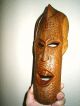 Interesting Vintage African Carved Light - Wood Wall - Mask Other photo 2