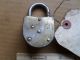Vintage Antique Slaymaker Padlock With Combination - If You Can Read It Locks & Keys photo 1