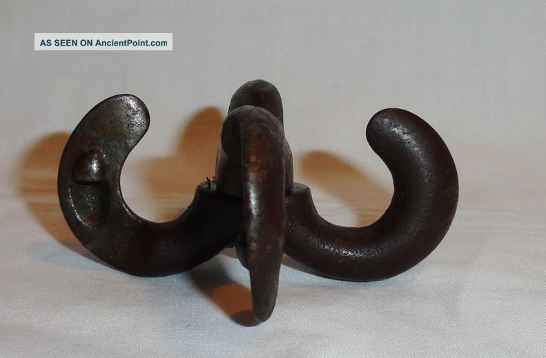 Antique Old Uncommon Iron Figure Eight Rope Chain Connector Anchor Logo Nautical Other photo