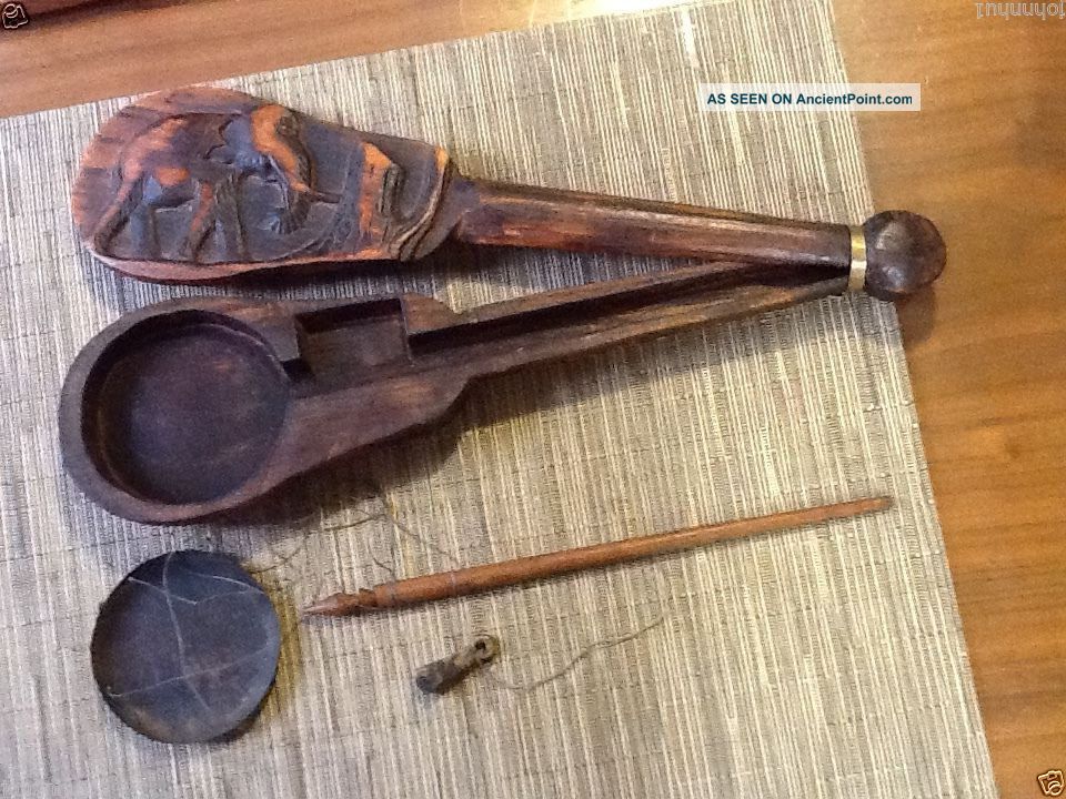 African Primitive Metal Tray Hanging Balance Beam Scale Country Store Scales photo