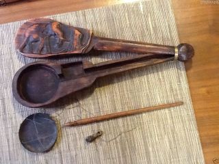 African Primitive Metal Tray Hanging Balance Beam Scale Country Store photo
