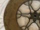 Early 1900 ' S Industrial Style / Steampunk Wood & Ornate Cast Aluminum Wheel 2 Other photo 9