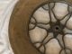Early 1900 ' S Industrial Style / Steampunk Wood & Ornate Cast Aluminum Wheel 2 Other photo 3
