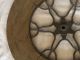 Early 1900 ' S Industrial Style / Steampunk Wood & Ornate Cast Aluminum Wheel 1 Other photo 9