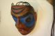 Antique Northwest Coast Cedar Wood Mask Paint Old Native American Native American photo 2