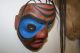 Antique Northwest Coast Cedar Wood Mask Paint Old Native American Native American photo 7