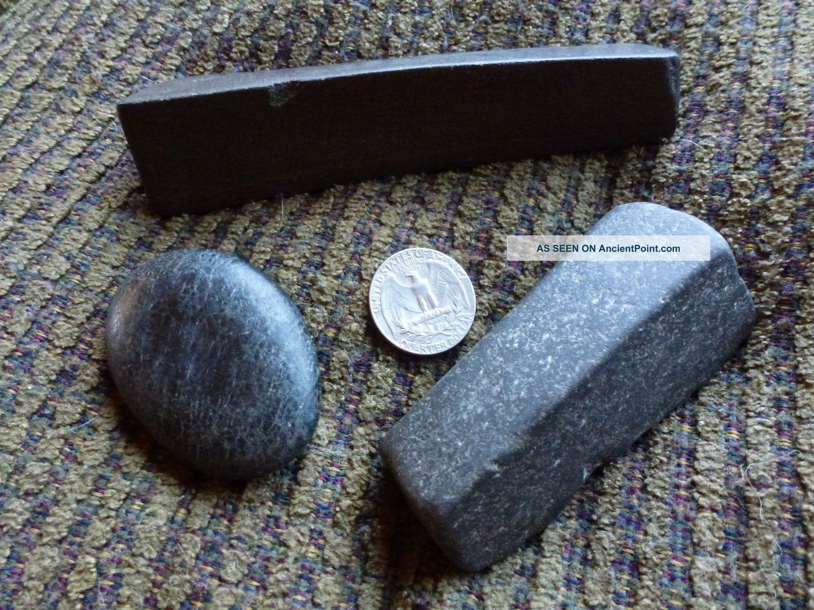 Ancient Hawaiian Basalt Adze Bone Stone Tool Waipio Big Island Hawaii Pacific Islands & Oceania photo