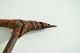 Rare Antique African Tribal War Club / Spear / Weapon Wood Leather Bone Other photo 2