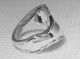 Sterling Silver Demitasse Spoon Ring Rose Cascade By Reed & Barton Flatware & Silverware photo 2