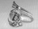 Sterling Silver Demitasse Spoon Ring Rose Cascade By Reed & Barton Flatware & Silverware photo 5