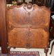 French Antique Burl Walnut Victorian Twin Size Bed 1800-1899 photo 2